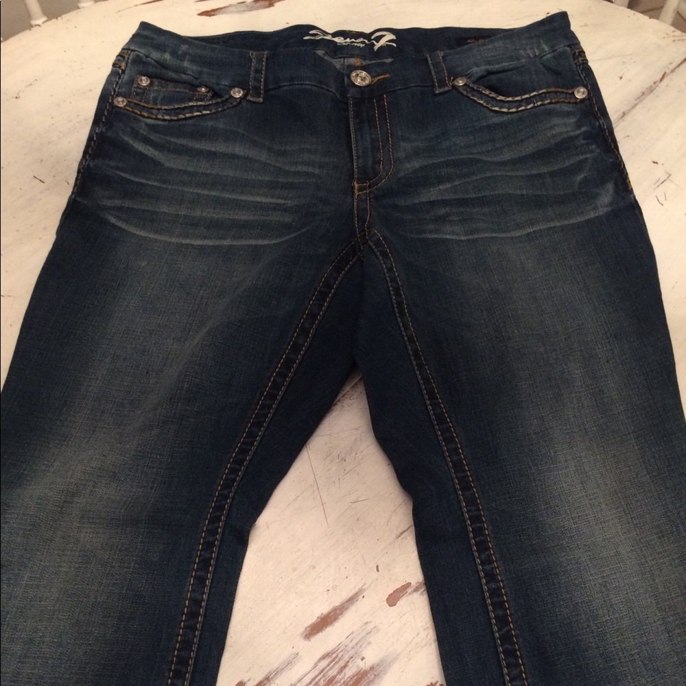 LADIES SEVEN 7 LUXE PLUS SZ 18 SLIM BOOTCUT JEANS